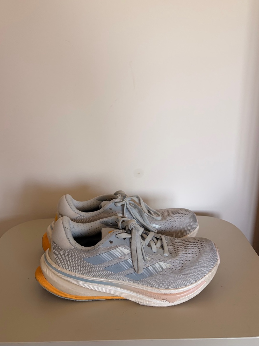 Adidas Supernova Rise Women’s Running Shoes Gray Blue Orange Sz 5.5